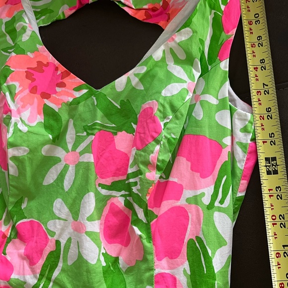 Lilly Pulitzer Sz 0 cotton flower floral dress - Picture 8 of 14
